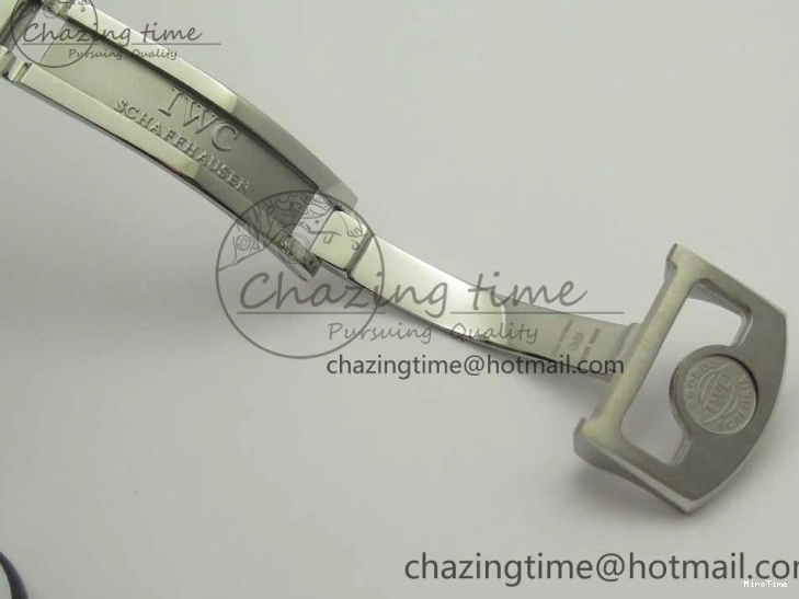 MIROTIME 0227 Sporty Portuguese Tourbillon IW504602 SS ZF Best Edition Blue Dial on Black Leather Strap 7175